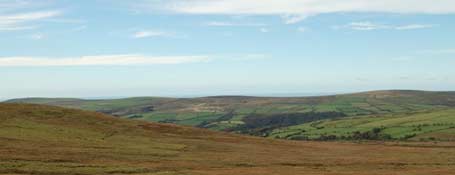 Panoramic of the Preseli Hills in Wales