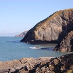 Cliffs at Ceibwr Bay